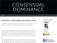 Tablet Screenshot of consensualdominance.com